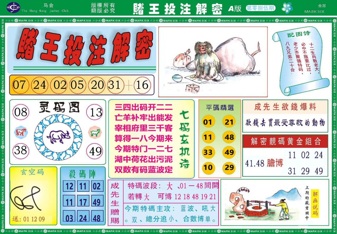 085期赌王投注解密[图]